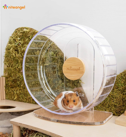Niteangel Super-Silent Acrylic Hamster Exercise Wheel